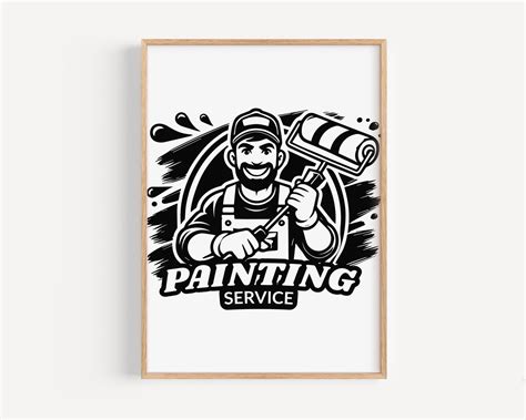 Painting Business Logo Customize Template, SVG, PDF, PNG, Jpg Painter ...