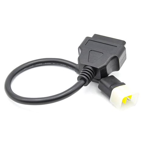 Buy 6 Pin to OBD 16 Pin Adaptor Cable Motorcycle Fault Detection ...