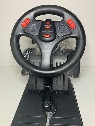 Clubics V3 Wheel Steering and Pedals Racing Controller for Car Racing ...