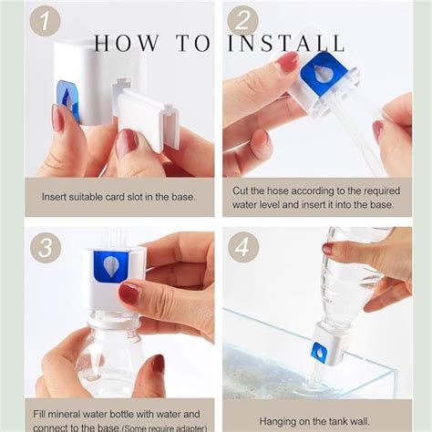 Petzlifeworld Aquarium Fish Tank DIY Auto Water Repleniser Bottle Cap ...