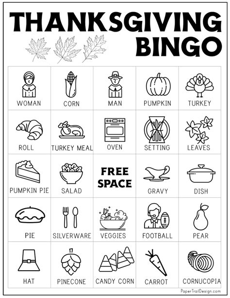 Free Printable Bingo Cards For Thanksgiving at Ina Peterson blog