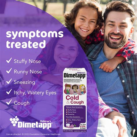 Children's Dimetapp Cold and Cough, Stuffy Nose, Runny Nose, Sneezing ...
