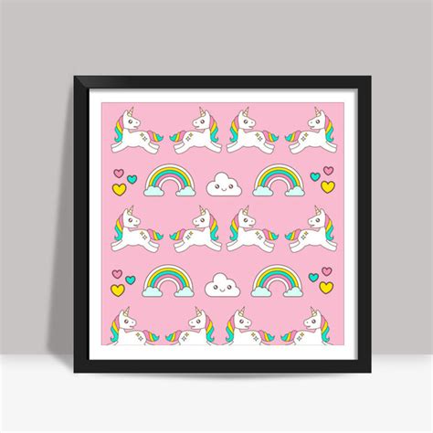 Unicorn Magical World Square Art Prints – PosterGully