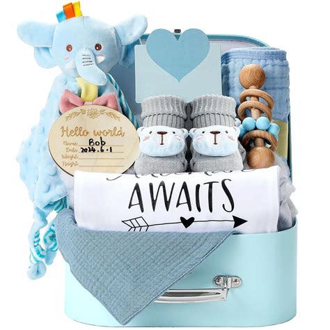 Amazon.com : Baby Gift Set Baby Shower Gifts Basket for Newborns New ...
