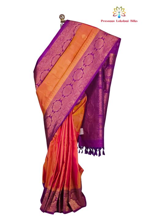 Dual Shade Of Purple & Yellow Gadwal Silk Saree – Prasannalakshmisilks