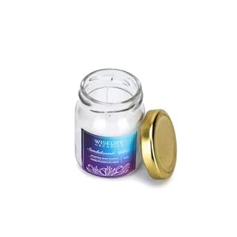 WiseLife Organics Scented Candle - Sandalwood Amber | Smokeless Premium ...
