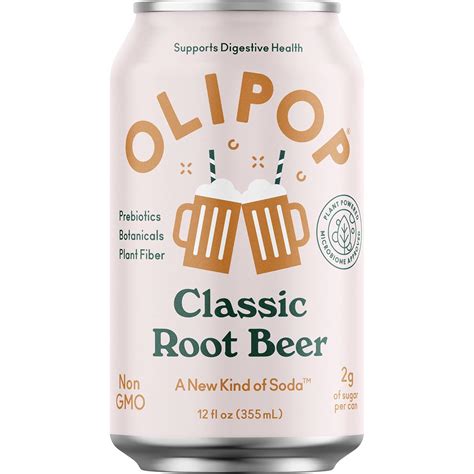 Amazon.com: OLIPOP - Classic Root Beer Sparkling Tonic, Healthy Soda ...