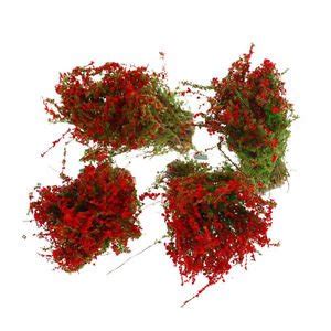 4pcs Mini Ground Cover Flower Plant Model for Dollhouse Scenery Layout ...