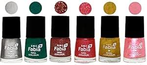Buy SMC Fabia Platinum Collection 6 ml each Set of 6 High Shine Long ...