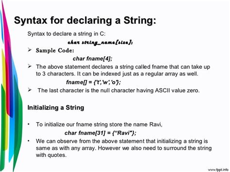 Image result for Syntax of String