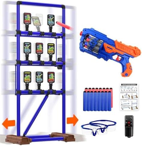 MagLoop Digital Shooting Targets with Foam Dart Toy Gun, 9 Nerf Targets ...