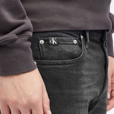 Calvin Klein Men's Slim Jeans in Denim Black Calvin Klein