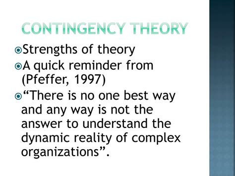 Image result for Contingency Theory