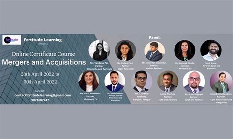 Fortitude Learning, Online Certificate Course, Mergers and Acquisitions