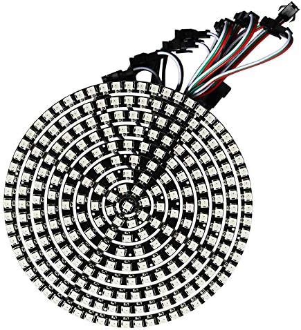 Buy WESIRI 241 LEDs 9 Rings WS2812B 5050 RGB LED Ring Lamp Light ...