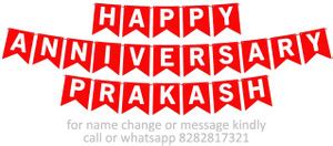 Midas Craft Happy Anniversary Prakash M Banner 08. Banner Price in ...