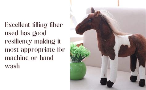 Buy Tickles Horse Stuffed Soft Plush Toy Animal for Kids (Color: Brown ...