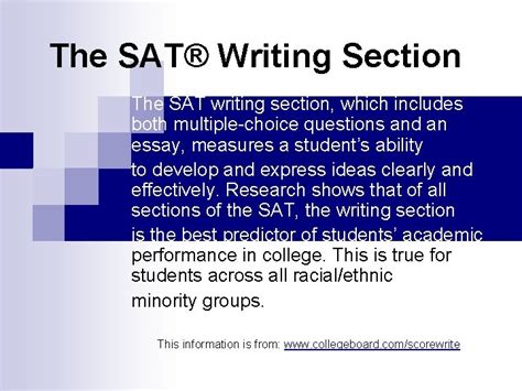 Image result for SAT Writing Section