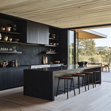 Black On Black Kitchen
