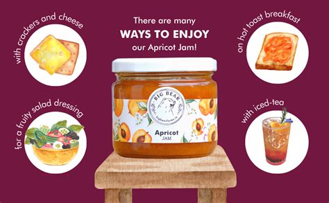 Big Bear Farms fresh fruit jam - 350gm net (Apricot Jam) : Amazon.in ...