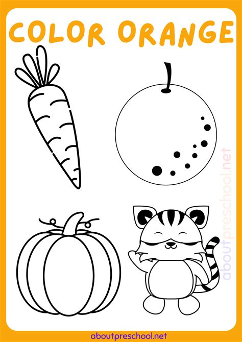 The Color Orange Coloring Pages [2025]
