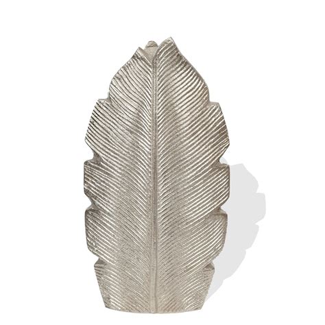 Buy Tropic Silver Leaf Flower Vase - Medium |Stylish Silver Leaf Vase ...