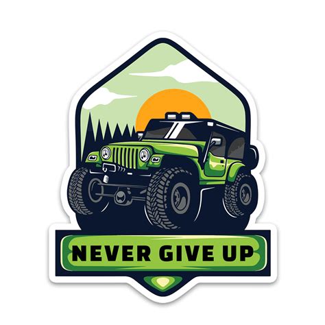 Never Give Up Bumper Sticker