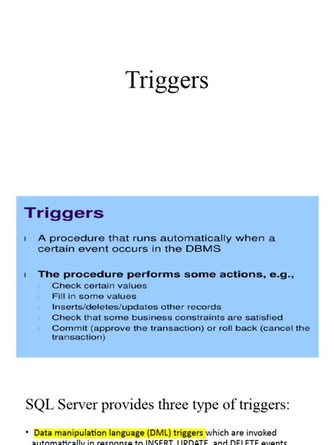 Image result for Triggers Tutorial