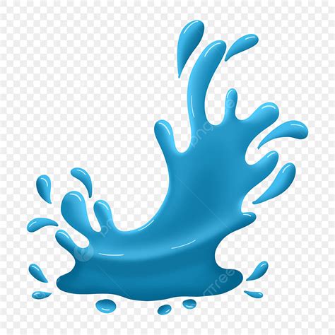 Clipart Of Splashing Water Drop