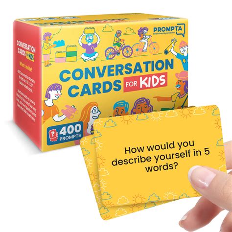 Buy Conversation Cards for Kids – 400 Fun Conversation Starters for ...