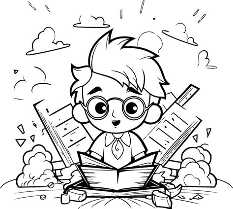 Reading Coloring Pages 的图像结果