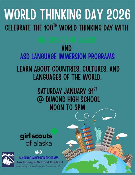 World Thinking Day - Hosted by Troop 375, Dimond High School, Anchorage ...