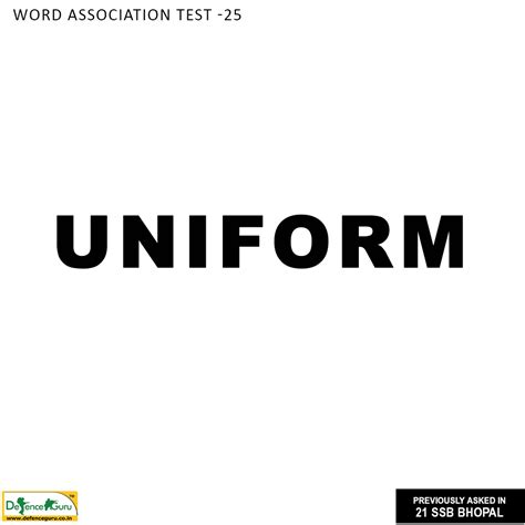 word association test uniform