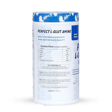 Muscle & Strength India Perfect L Glutamine 80 Servings - India's ...