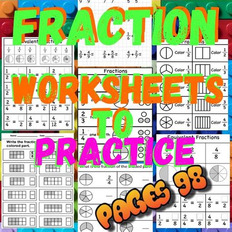 Image result for Learning Fractions Worksheets