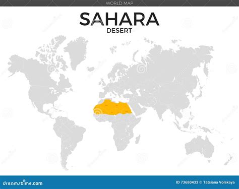 Sahara desert Location Map stock vector. Illustration of abstract ...
