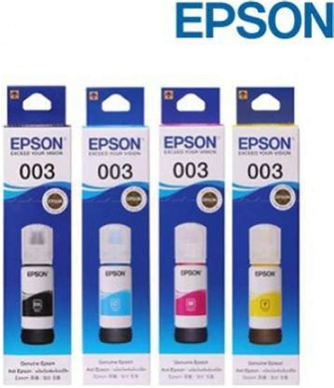 INT Epson EPSON L3110 / L3150 Black + Tri Color Combo Pack Ink Bottle ...