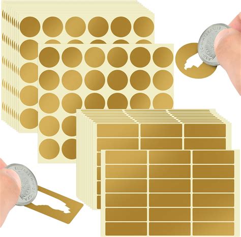 Amazon.com: My Scratch Offs 100 Pack Silver Rectangle Scratch Off Sticker Labels 1 x 2 Inch Easy ...