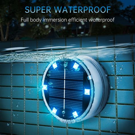 Kdkad Solar Submersible LED Lights with Remote, Changing Multicolor ...