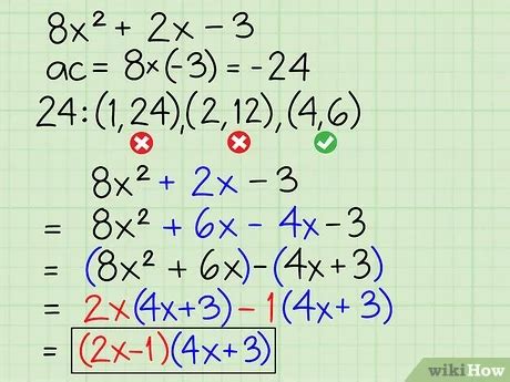 Image result for How to Factor Using the AC Method