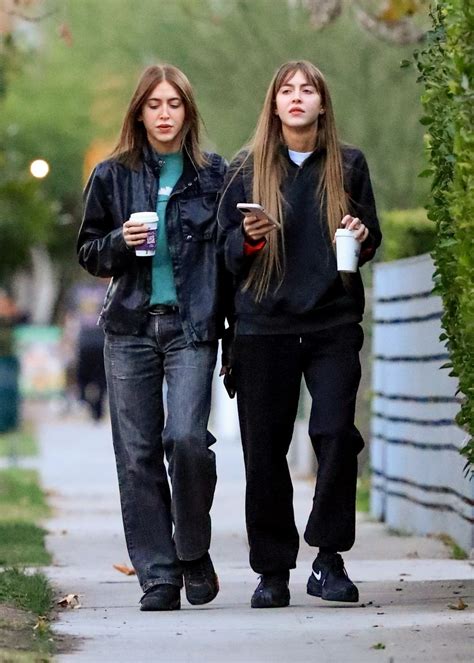 SIMI and KHADRA HAZE Out for Coffee at Alfred Coffee in West Hollywood ...