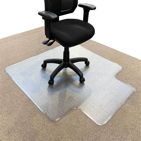 RapidLine Keyhole Office Chair Mat Carpet Floor Protector Large 1350 x 1140