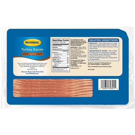 Turkey Bacon Nutritional Value at Clyde Rucker blog