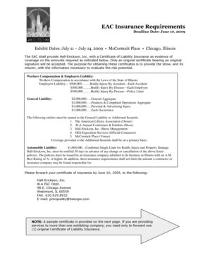 Fillable Online Sample Certificate of bInsuranceb - ALA American ...