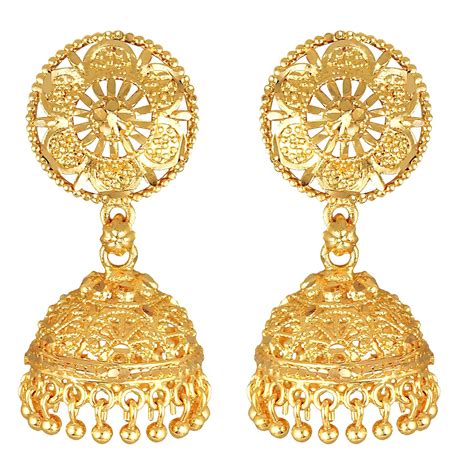 MEENAZ Jhumki Jhumka Earrings for Women Girls Traditional Temple 1 One ...