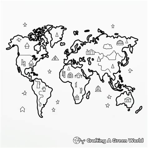 Colored World Map Printable 的图像结果