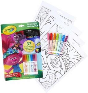 Flipkart.com | CRAYOLA Trolls World Tour Color & Activity,32 Coloring ...