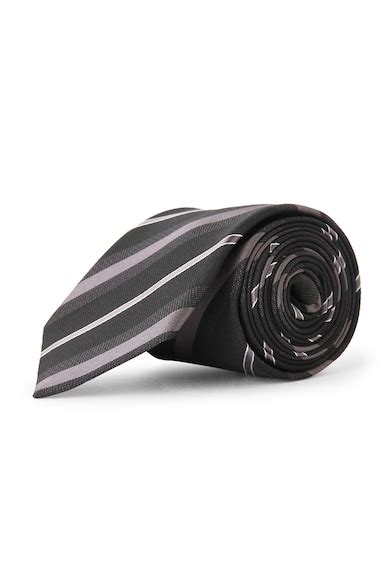 Van Heusen Ties and Bow Ties, Men Black Stripe Formal Tie for ...