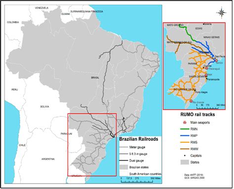An Analysis of the Effects on Rail Operational Efficiency Due to a ... - railway map of brazil