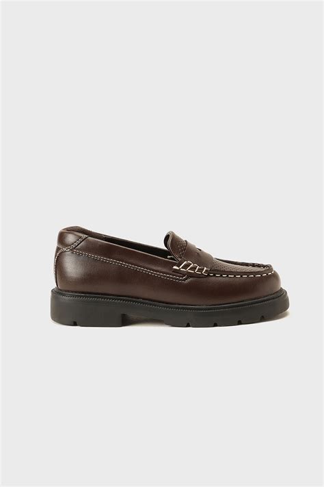 Boys Brown Formal Shoes – Elegant PU Leather | OneFriday – One Friday